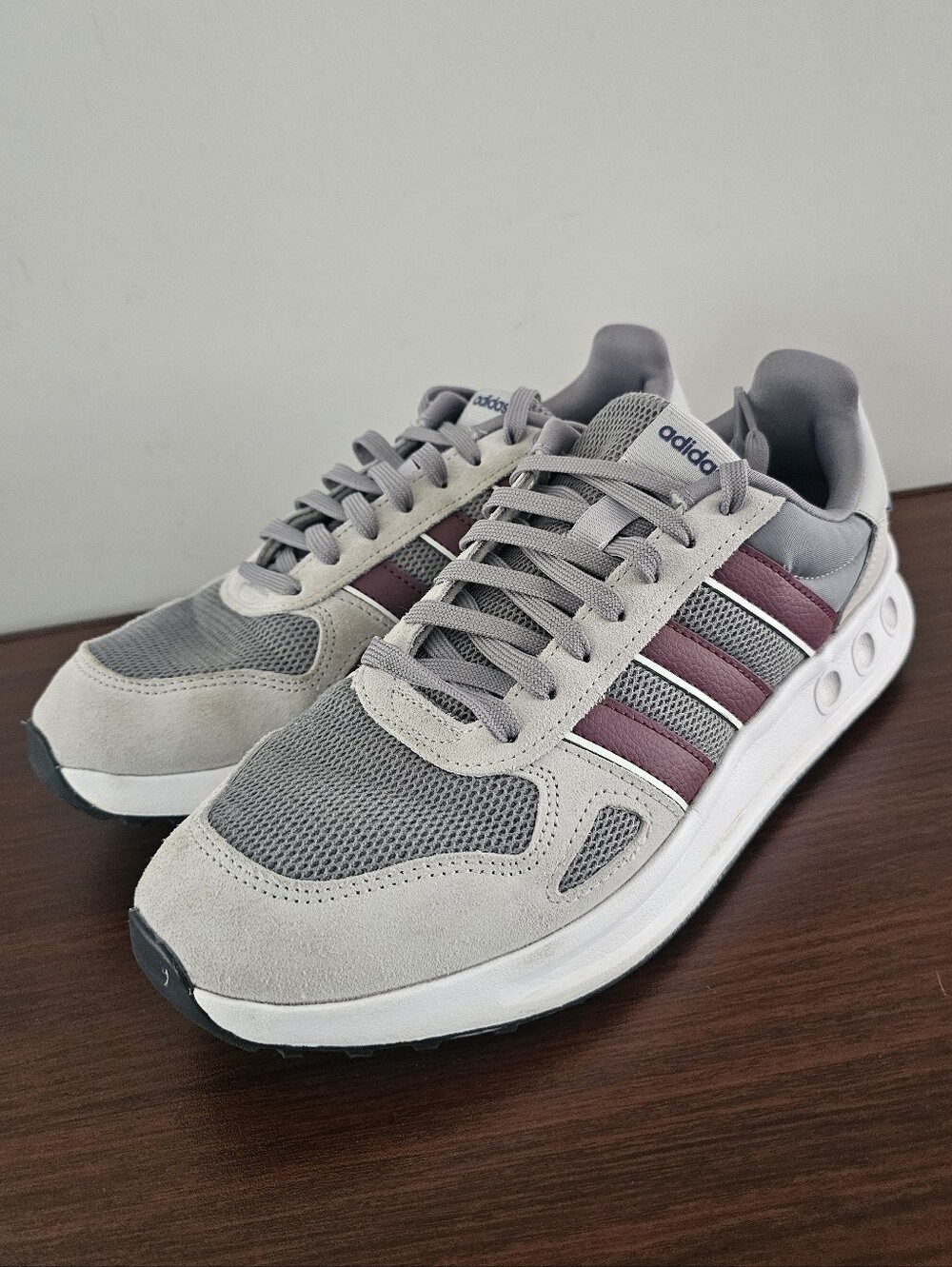 ADIDAS Run 84 Mens Gray Athletic Sneakers